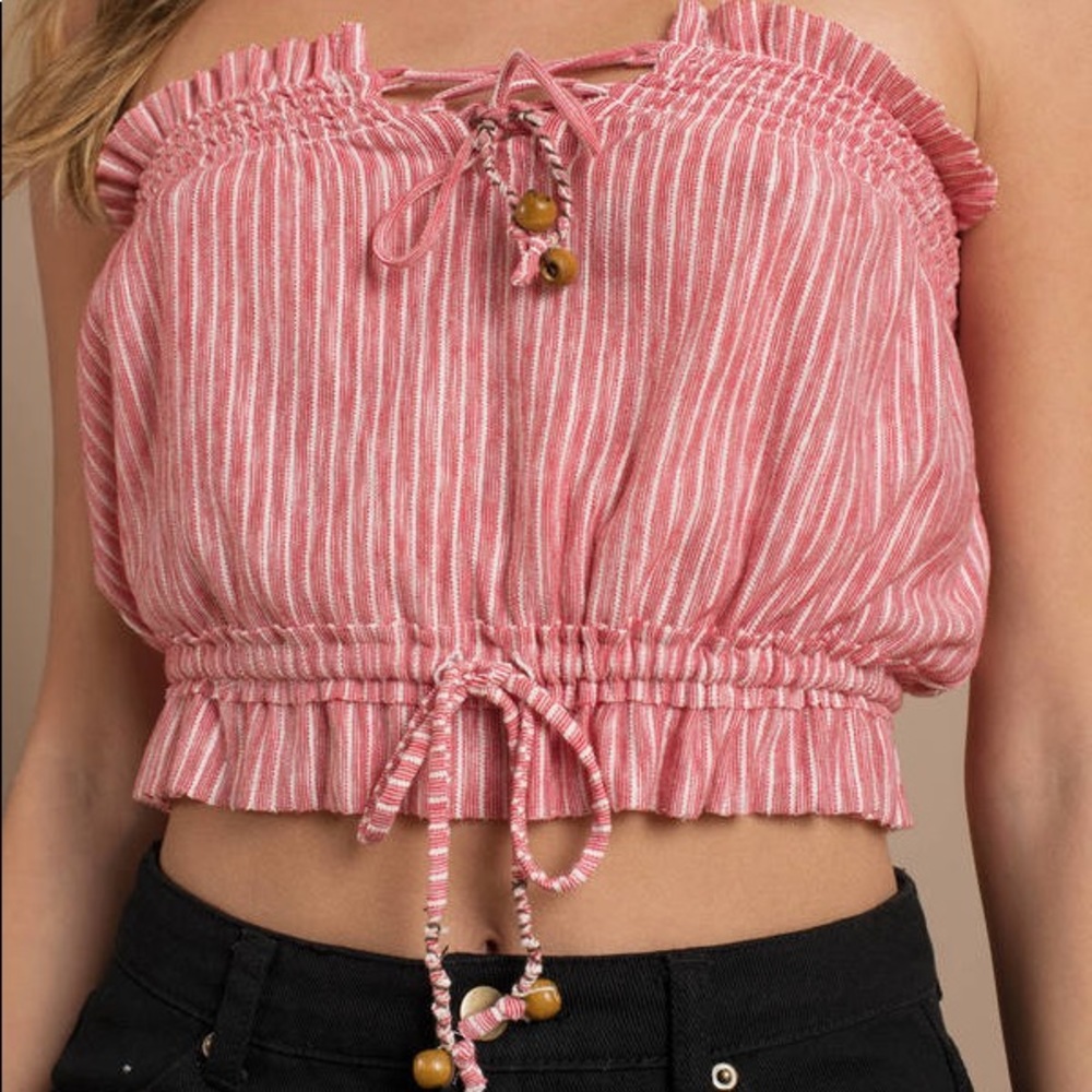 Free People Peppermint Stripe Tube Top - Picture 11 of 11